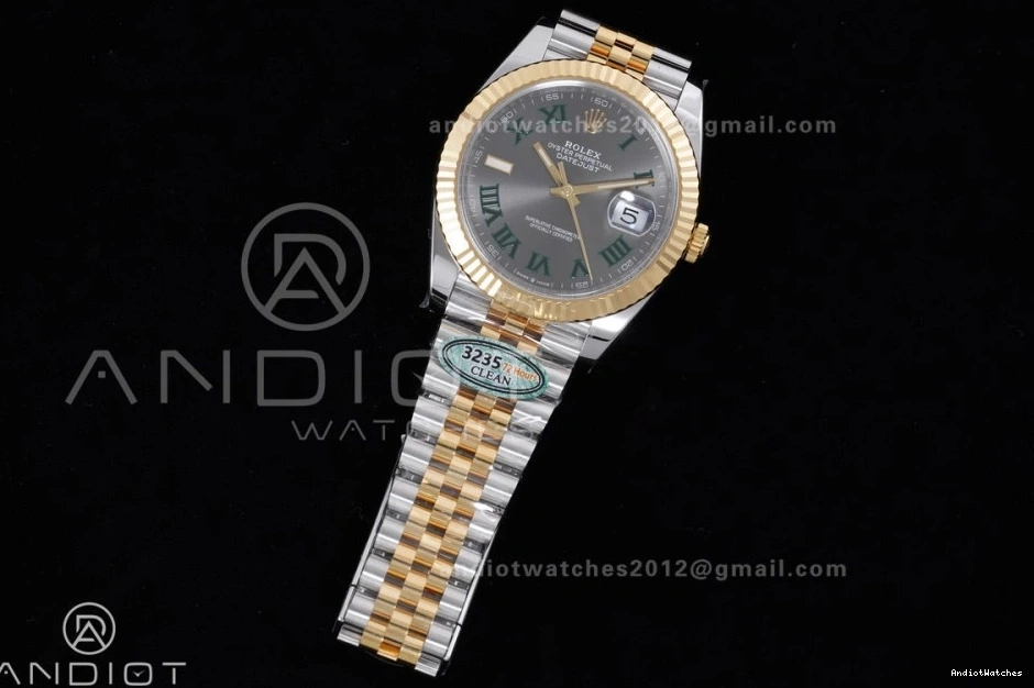 603 Edition YG (72 Roman Power Bracelet Green Reserve) Best Hours Dial Clean Jubilee Marker 126333 904L Gray on Steel 41 1:1 SH3235 SS Unique DateJust 0522
